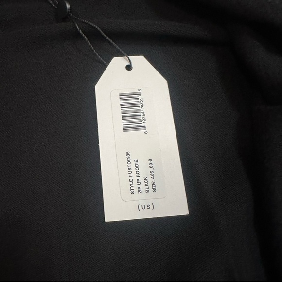Universal standard black full zip up hoodie - Picture 2 of 2